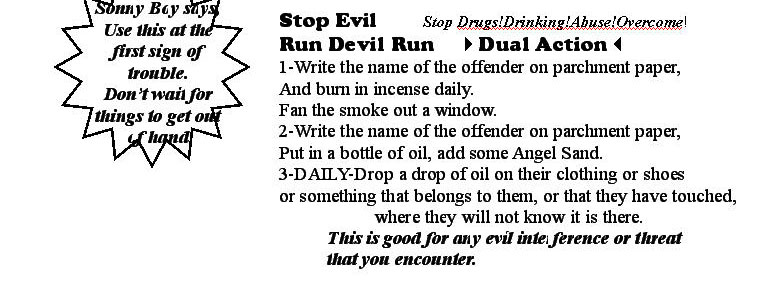 Stop Evil/Run Devil Run