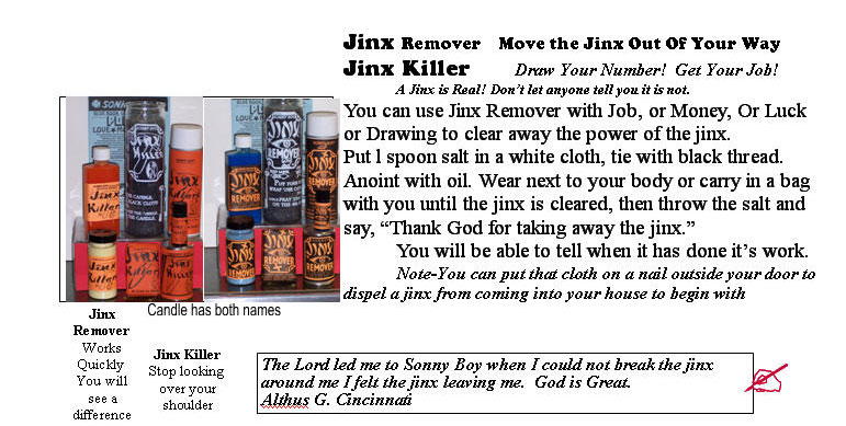 Jinx Remover, Jinx Killer, Move the Jinx Out Of Your Way