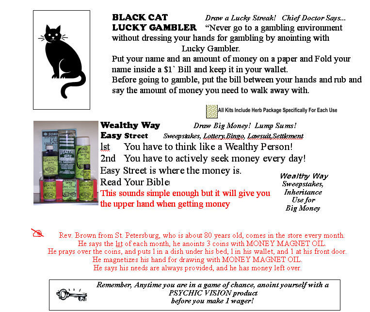 lucky black cat lotto