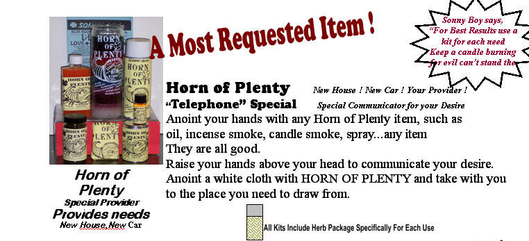 Horn of Plenty, special communicator for your desires